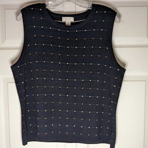 Christopher & Banks- Navy Blue Sweater Vest- Size XL